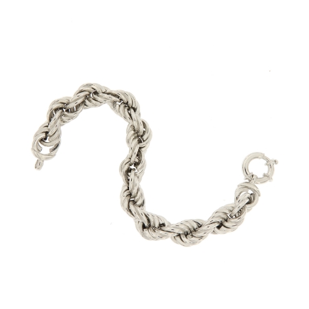 Bracciale argento corda