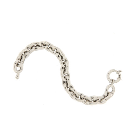 Bracciale argento forzatina battuta