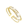 bracciale rigido perle