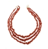 collana tre fili corallo