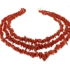 collana tre fili corallo