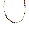 collana argento ematite onice coralli