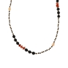 collana argento ematite onice coralli