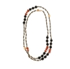 collana argento ematite onice coralli