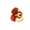 anello argento corallo serpente