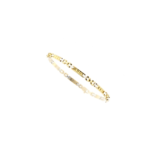 bracciale targhette oro