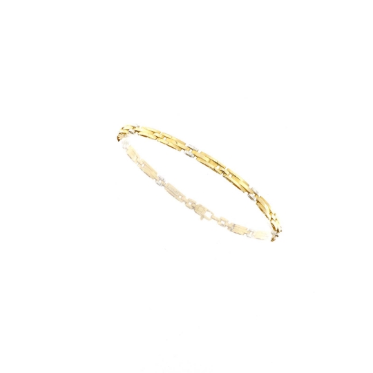 bracciale in oro a losanghe