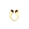 anello argento citrini gialli
