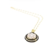 girocollo argento cammeo sferine blu zirconi
