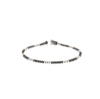 bracciale tennis diamanti neri e bianchi