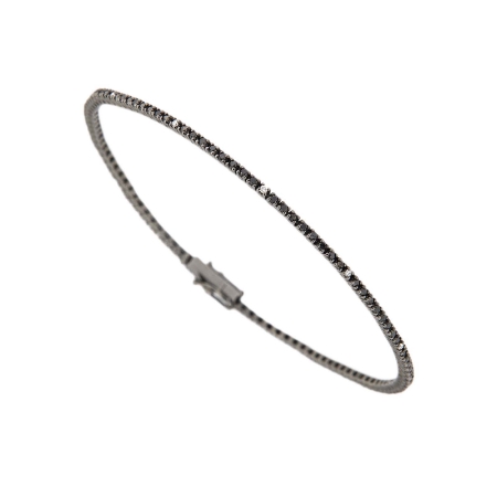 bracciale tennis diamanti bianchi e neri