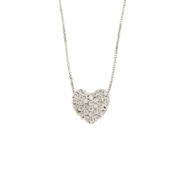 pendente cuore diamanti