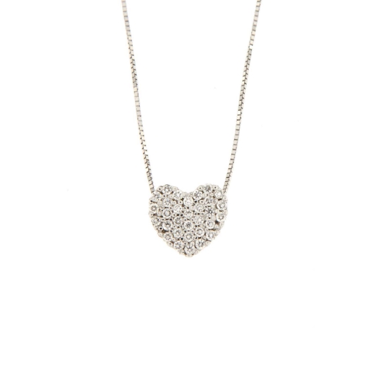 pendente cuore diamanti