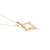 Pendente tre colori oro e diamanti
