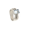 anello acquamarina diamanti