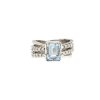 anello acquamarina diamanti