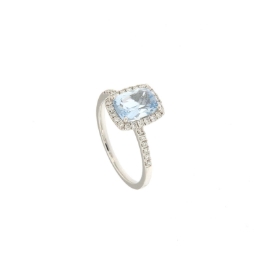 anello acquamarina diamanti