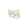 Anello incroci grumette e riviere diamanti