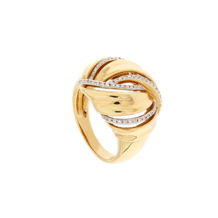 anello gomitolo diamanti