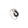 Anello diamanti bianchi e neri