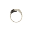 Anello diamanti bianchi e neri