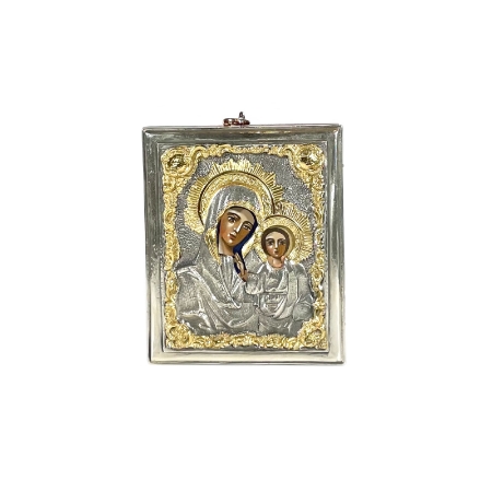 Icona Madonna Kazan argento