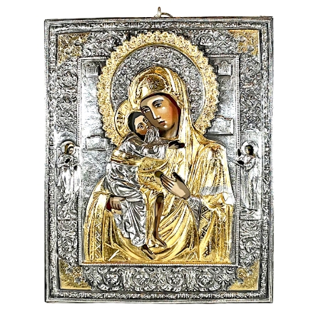 Icona Madonna Fedorov argento