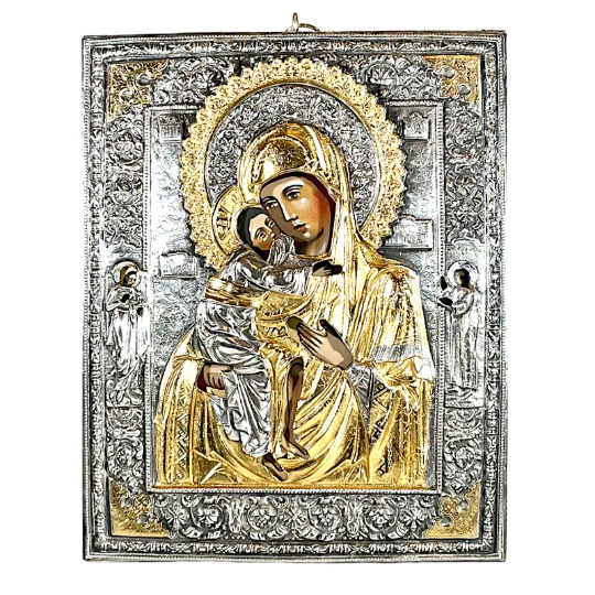 Icona Madonna Fedorov argento