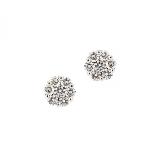 Orecchini fiore diamanti