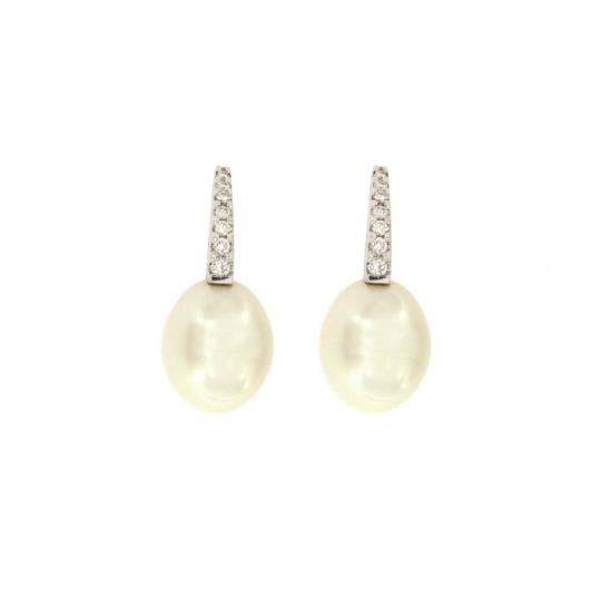 orecchini diamanti e perle