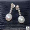 orecchini tennis degradare diamanti e perle