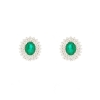 orecchini classici diamanti e smeraldi
