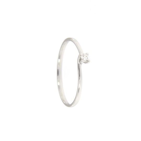 anello abbraccio solitario diamanti 