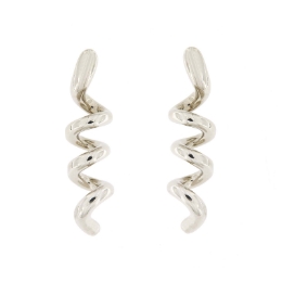 orecchini a spirale in argento
