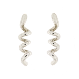 orecchini a spirale in argento