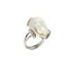 anello perla barocca e diamanti