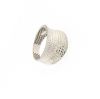 anello in oro sfaccettato diamantato