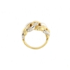 anello in oro grumette bicolore