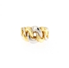 anello grumette in oro bicolore