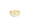 anello in oro intreccio bicolore