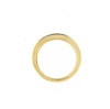 anello in oro concavo traforato e sfaccettato