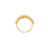 anello in oro a fascia rombi traforati