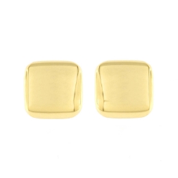 orecchini in oro a fascia quadrata