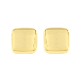 orecchini in oro a fascia quadrata
