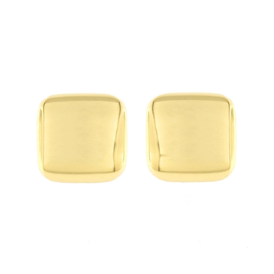 orecchini in oro a fascia quadrata