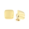 orecchini in oro a fascia quadrata