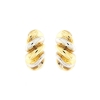 orecchini in oro torchon bicolore