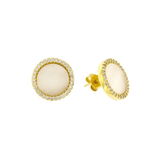 Orecchini ADEN In Madreperla Bianca E Argento 925 – Design Etnico, Leggeri 3g, Con Gancio Sicuro, Regalo Con Confezione