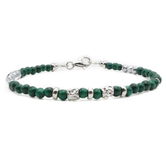 bracciale malachite ed ematite