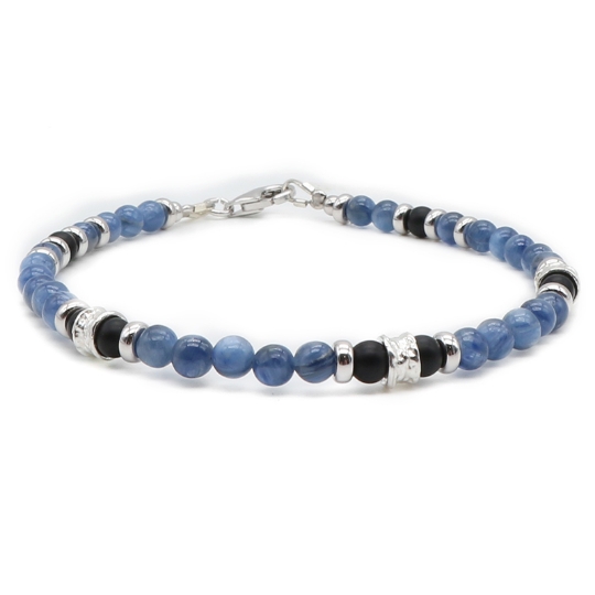 bracciale cianite ed onice